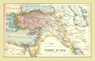 خريطة تركيا في آسيا 1902. بواسطة Unbekannt