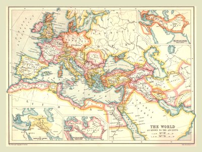 خريطة العالم القديم ، 1902. بواسطة Unbekannt