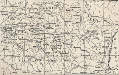 خريطة مجال العمليات عام 1814 ، 1896 بواسطة غير معروف
