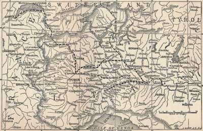 خريطة حملة مارينغو ، 1800 ، 1896 بواسطة غير معروف
