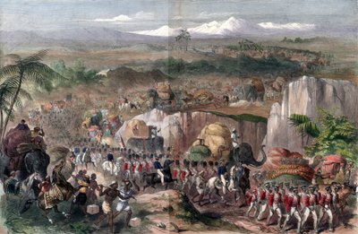 مسيرة القوات في الهند ، 1848 بواسطة غير معروف