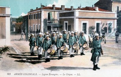 الفرقة الموسيقية ، الفيلق الأجنبي الفرنسي ، c1910 بواسطة غير معروف