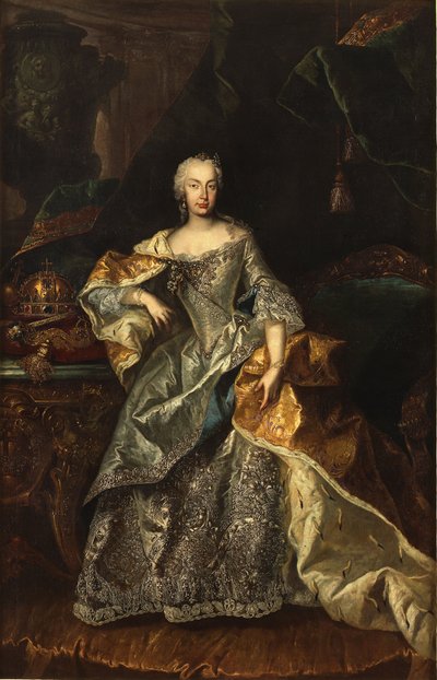 ماريا تيريزا كملكة المجر ، 1740-1741. بواسطة غير معروف