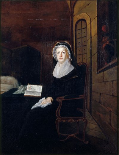 ماري أنطوانيت في Conciergerie ، ج. 1815. بواسطة غير معروف
