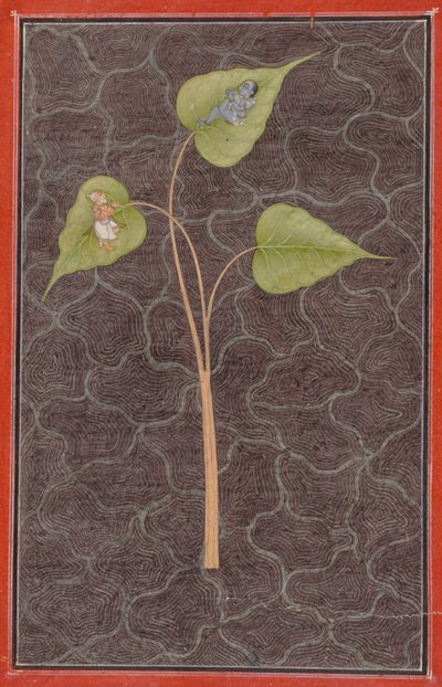 Markandeya عرض كريشنا في المحيط الكوني ، ج. 1680. بواسطة غير معروف