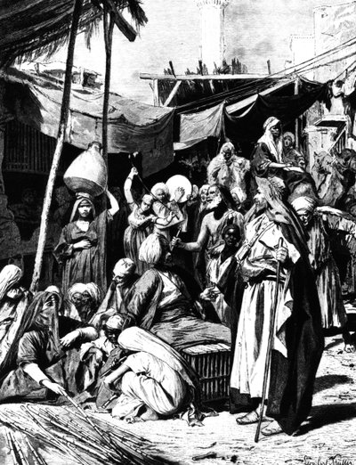 سوق بطنطة ، مصر ، 1880 بواسطة غير معروف