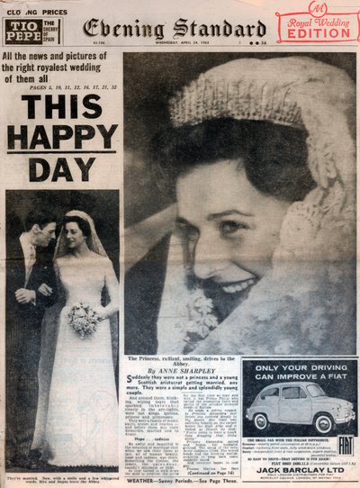 زواج الأميرة ألكسندرا وأنجوس أوجيلفي ، 24 أبريل 1963 بواسطة غير معروف