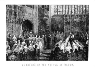 زواج أمير ويلز ، سانت جورج تشابل ، وندسور في 10 مارس 1863 ، 1899 بواسطة غير معروف