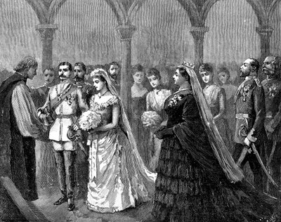 زواج الأميرة بياتريس والأمير هنري من باتنبرج ، 23 يوليو 1885 ، 1900 بواسطة غير معروف