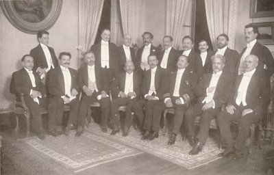 المارشال هيرميس دا فونسيكا مع وزراء الدولة والمستشارين ، 1914 بواسطة غير معروف