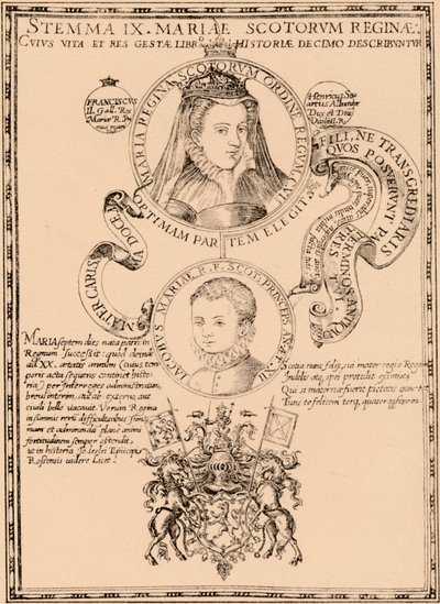 ماري ، ملكة الاسكتلنديين 1542-1587 والملك جيمس السادس وأنا 1566-1625 ، 1889 بواسطة غير معروف