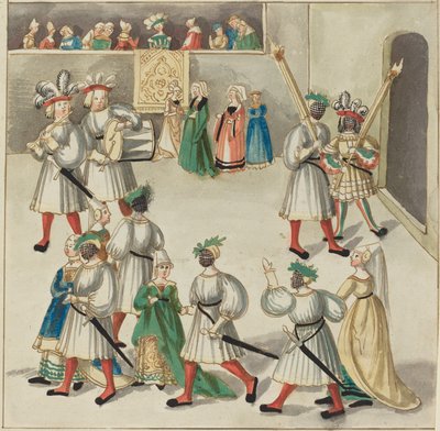 حفلة تنكرية ، ج. 1515. بواسطة غير معروف