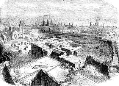 مكسيكو سيتي ، المكسيك ، منتصف القرن التاسع عشر c1880 بواسطة غير معروف