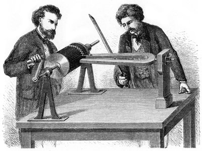 منتصف القرن التاسع عشر Phonautograph ، 1872 بواسطة غير معروف