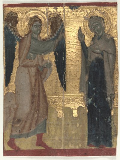 صورة مصغرة مستثناة من كتاب ساعات: البشارة ، أواخر القرن الثاني عشر. بواسطة غير معروف