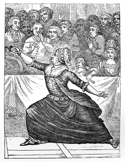 Miss la Chevaliere dEon de Beaumont المبارزة ، القرن الثامن عشر بواسطة غير معروف