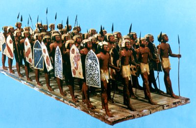 نموذج Pikemen ، مقبرة مسحتي ، الأسرة الثانية عشرة بواسطة غير معروف