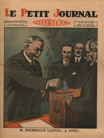 السيد جاستون دوميرج ... صوت !، 1929. بواسطة غير معروف