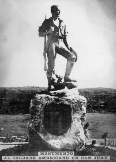 النصب التذكاري لجندي أميريكانا في سان خوان هيل ، 1920s بواسطة غير معروف