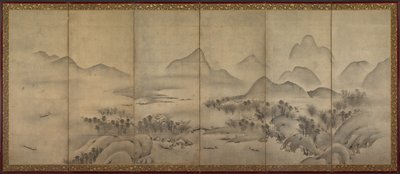 Moonlit Landscape واحد من زوج ، أواخر 1500s. بواسطة غير معروف