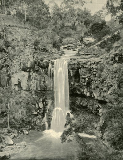 شلالات Moorabool ، فيكتوريا ، 1901. بواسطة غير معروف