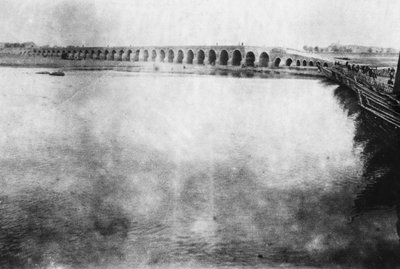جسر الموصل ، بلاد الرافدين ، الحرب العالمية الأولى ، 1918 بواسطة غير معروف