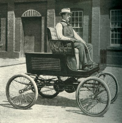 سيارة مجهزة ببطارية تخزين جديدة ، 1902. بواسطة غير معروف