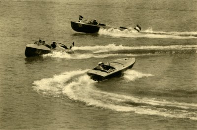 سباق الزوارق البخارية ، Wörthersee ، كارينثيا ، النمسا ، c1935. بواسطة غير معروف
