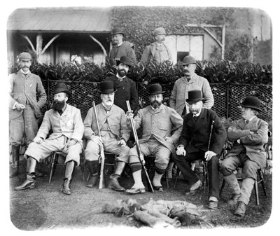 Mount Edgcumbe ، صورة جماعية مع إدوارد السابع ، c1882 بواسطة غير معروف