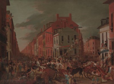 يوم الانتقال في ليتل أولد نيويورك ، كاليفورنيا. 1827. بواسطة غير معروف