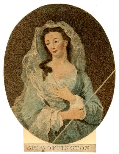 السيدة ووفينجتون ، c1760 بواسطة غير معروف
