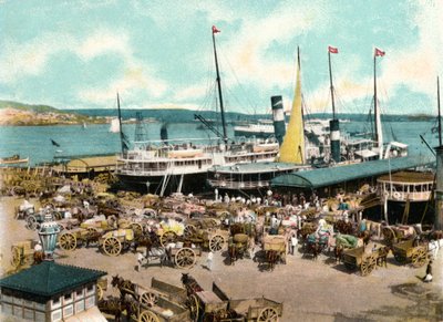ميناء Muelle de Luz مع العبّارات ، هافانا ، كوبا ، 1904 بواسطة غير معروف