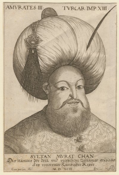 مراد الثالث 1546-1595 ، سلطان الدولة العثمانية ، 1593 بواسطة غير معروف