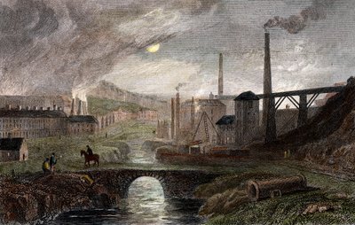 Nant-y-Glow Iron Works ، Monmouthshire ، ويلز ، c1780 ، c1830 بواسطة غير معروف