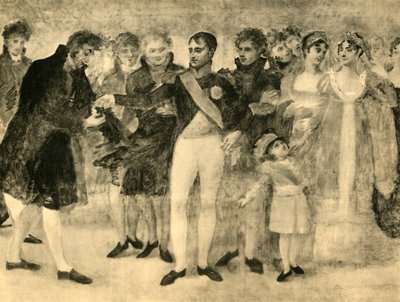 نابليون يزين ديفيد في صالون اللوفر ، باريس ، 1808 ، 1921. بواسطة غير معروف