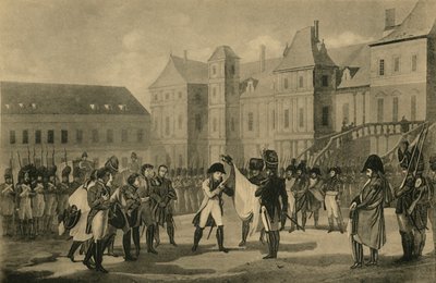 مغادرة نابليون من فونتينبلو ، 20 أبريل 1814 ، 1921. بواسطة غير معروف