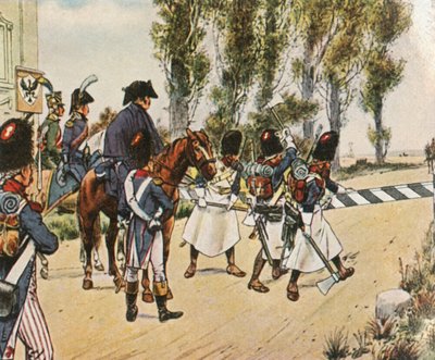 قوات نابليون خلال الحرب ضد النمسا ، أكتوبر 1805 ، 1936. بواسطة غير معروف