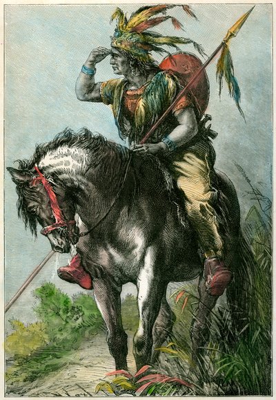 الكشافة الأمريكية الأصلية ، c1870 بواسطة غير معروف