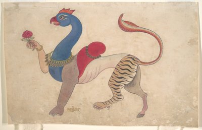 Navagunjara ، شكل عالمي من كريشنا ، كاليفورنيا. 1835. بواسطة غير معروف