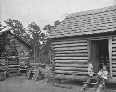 Negro Log Huts ، توماسفيل ، جورجيا ، الولايات المتحدة الأمريكية ، c1900. بواسطة غير معروف