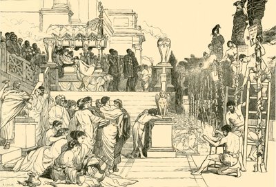 Neros Torches - حرق المسيحيين في روما ، 1890. بواسطة غير معروف