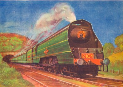New Streamended Express ، Merchant Navy ، SR ، مغادرة نفق Honiton ، 1940 بواسطة غير معروف
