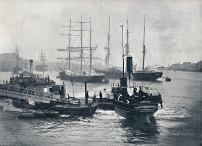 نيوكاسل أون تاين - منظر على تاين ، 1895 بواسطة غير معروف