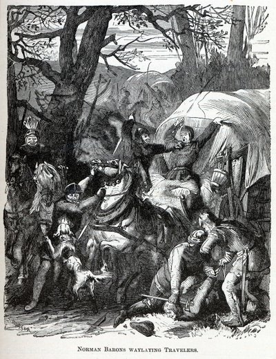 نورمان بارون Waylaying المسافرون ، 1882 بواسطة غير معروف