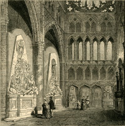 شمال Transept من دير وستمنستر ، 1830 ، 1881. بواسطة غير معروف