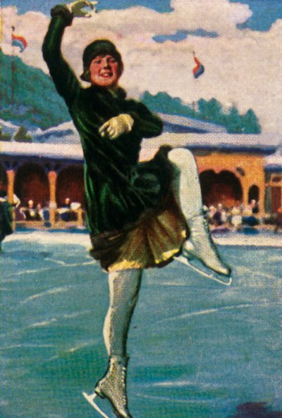 شخصية نرويجية متزلج ونجمة سينجا هوني ، 1928. بواسطة غير معروف