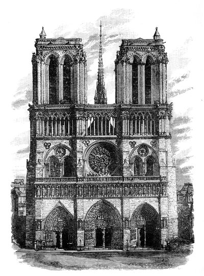 نوتردام ، باريس ، c1888 بواسطة غير معروف