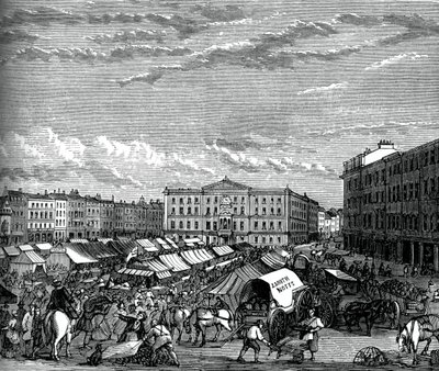 مكان سوق نوتنغهام ، c1880 بواسطة غير معروف