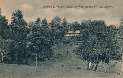 Nuwara Eliya Golf Links ، القيادة في المحملة السابعة ، سيلان ، c1900 بواسطة غير معروف