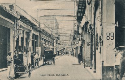 شارع أوبيسبو ، هافانا ، c1910 بواسطة غير معروف